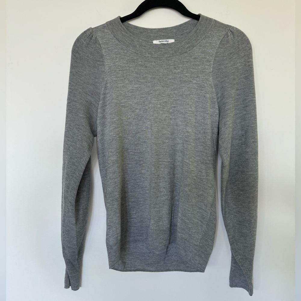 Splendid Gray Pullover Sweater - image 1